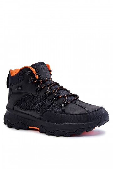 turistické boty zateplené Cross  KK1R4018C Černé