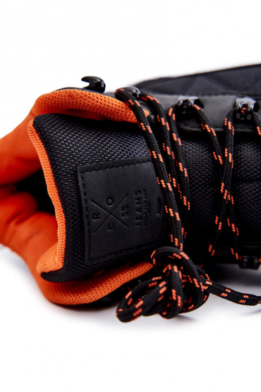 turistické boty zateplené Cross  KK1R4018C Černé  turistické boty zateplené Cross  KK1R4018C Černé