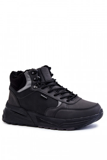 Zateplené turistické boty Cross  KK1R4031C Černé