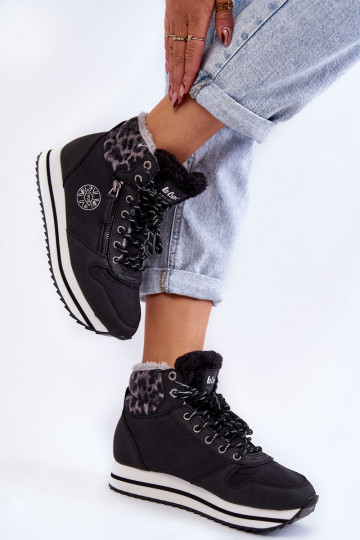 Dřeváky zateplené Lee Cooper LCJ-22-31-1448 Černé