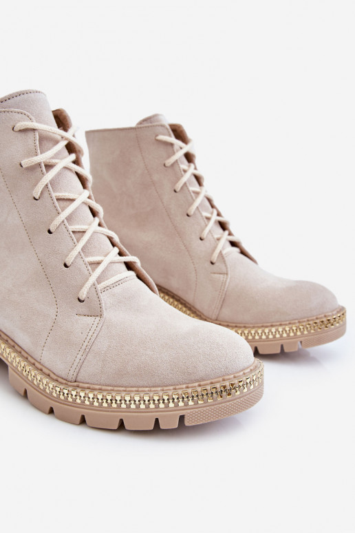 Dřeváky s širokými podpatky  Shoes 3285 slonová kost Dřeváky s širokými podpatky  Shoes 3285 slonová kost