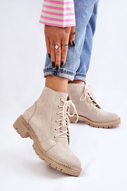 Dřeváky s širokými podpatky  Shoes 3285 slonová kost Dřeváky s širokými podpatky  Shoes 3285 slonová kost