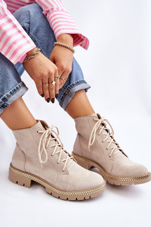 Dřeváky s širokými podpatky  Shoes 3285 slonová kost Dřeváky s širokými podpatky  Shoes 3285 slonová kost