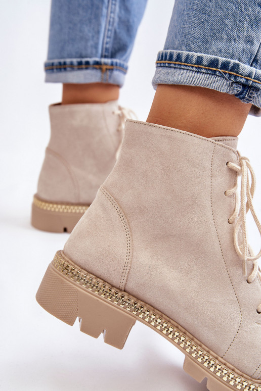 Dřeváky s širokými podpatky  Shoes 3285 slonová kost Dřeváky s širokými podpatky  Shoes 3285 slonová kost