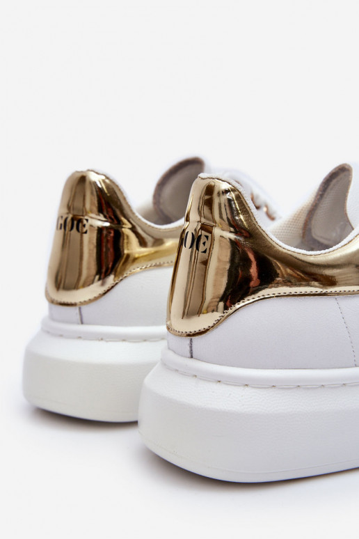tenisky GOE LL2N4011 Bílá-zlaté barvy  tenisky GOE LL2N4011 Bílá-zlaté barvy