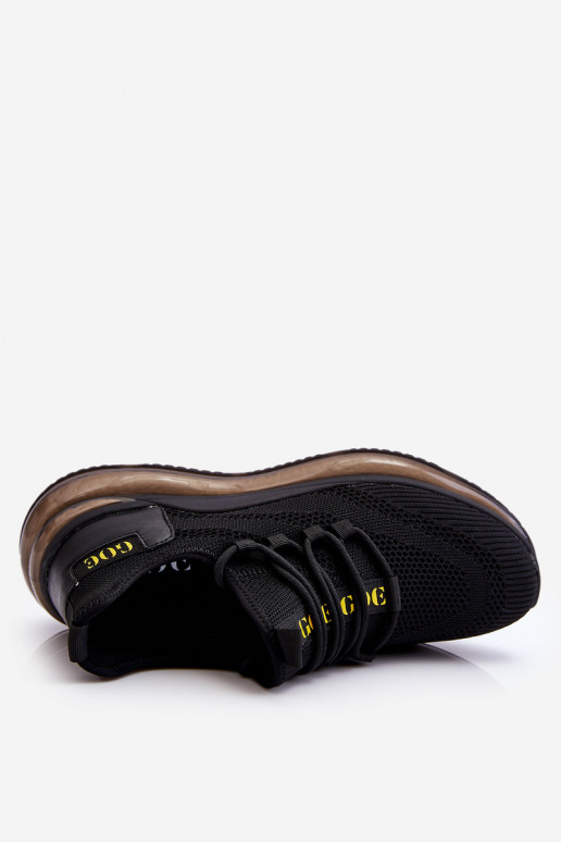 Slip-on vzor  tenisky GOE LL1N4024 Černé Slip-on vzor  tenisky GOE LL1N4024 Černé