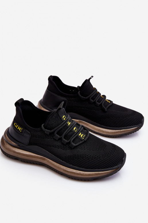 Slip-on vzor  tenisky GOE LL1N4024 Černé Slip-on vzor  tenisky GOE LL1N4024 Černé