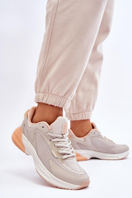 Pohodlné tenisky Memory Foam System Big Star LL274336 béžové Pohodlné tenisky Memory Foam System Big Star LL274336 béžové