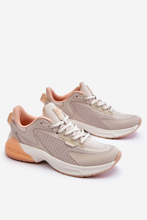 Pohodlné tenisky Memory Foam System Big Star LL274336 béžové Pohodlné tenisky Memory Foam System Big Star LL274336 béžové