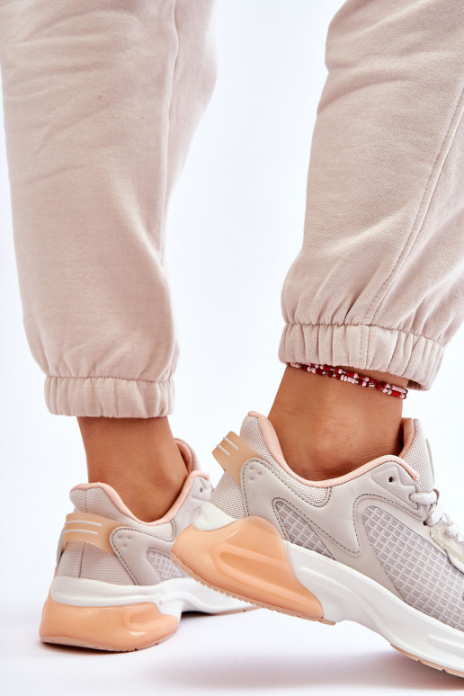 Pohodlné tenisky Memory Foam System Big Star LL274336 béžové Pohodlné tenisky Memory Foam System Big Star LL274336 béžové