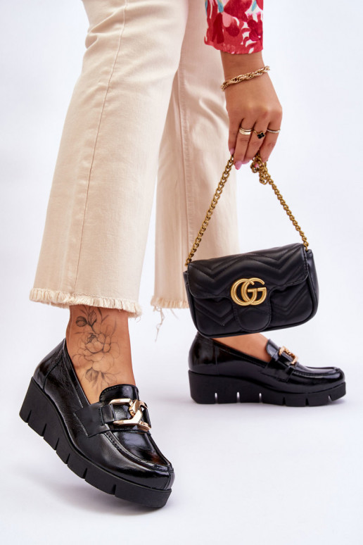 Lakované mokasíny  Černé Lemar Felicita Lakované mokasíny  Černé Lemar Felicita