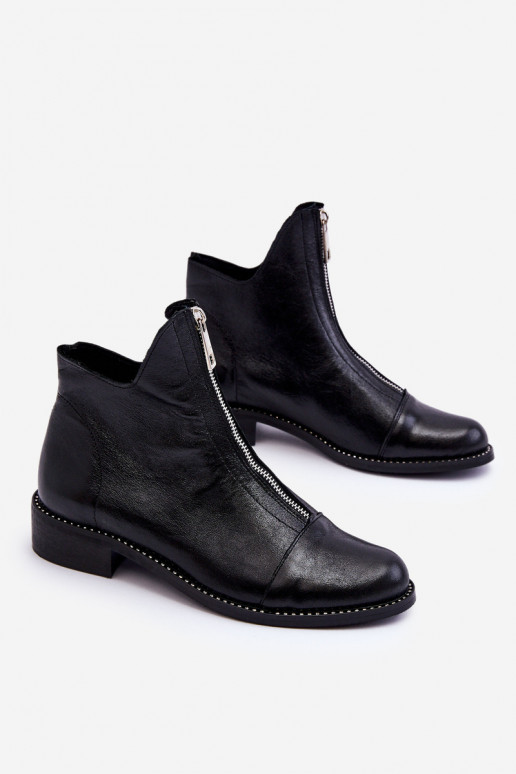 Dřeváky se zipy Nicole 2785/037 Černé Dřeváky se zipy Nicole 2785/037 Černé