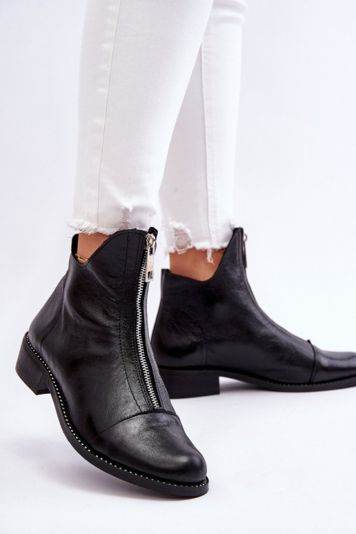 Dřeváky se zipy Nicole 2785/037 Černé Dřeváky se zipy Nicole 2785/037 Černé