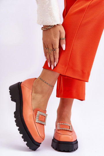 mokasíny v oranžové barvě Agathe 2
