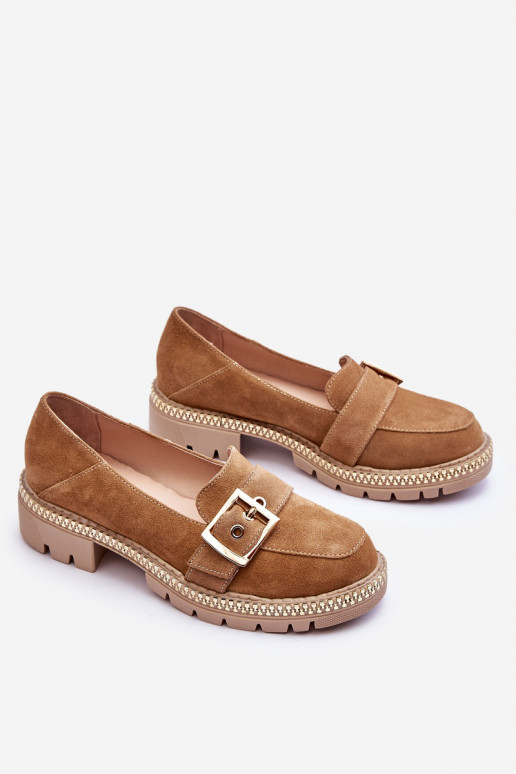 Semišové mokasíny béžové Eloisa  Semišové mokasíny béžové Eloisa