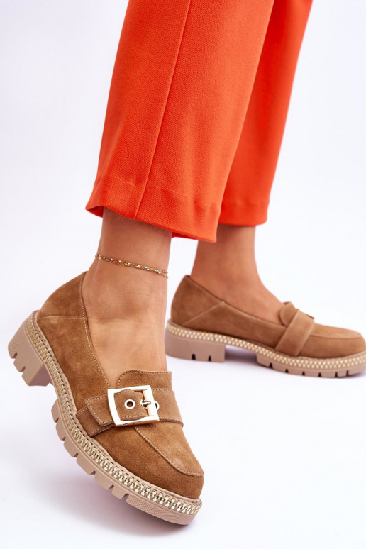 Semišové mokasíny béžové Eloisa  Semišové mokasíny béžové Eloisa