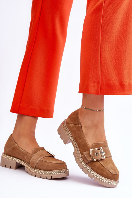 Semišové mokasíny béžové Eloisa  Semišové mokasíny béžové Eloisa