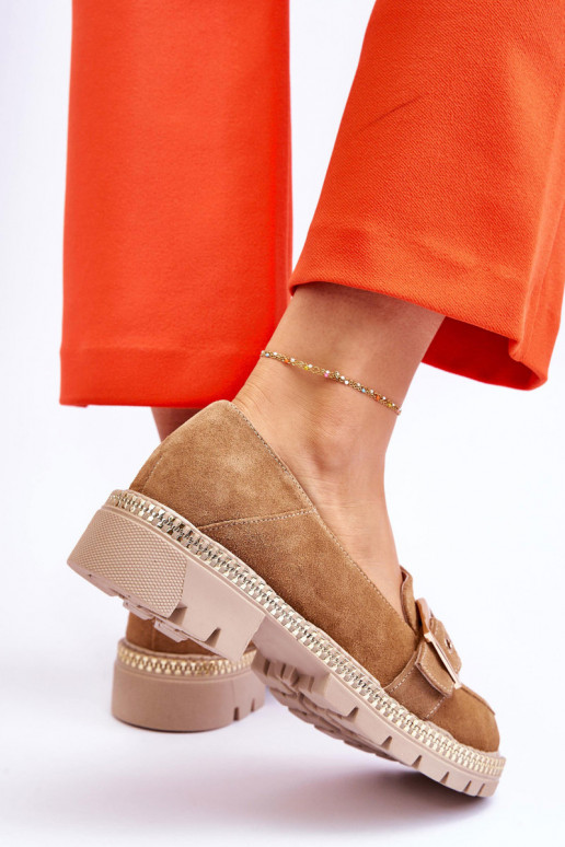 Semišové mokasíny béžové Eloisa  Semišové mokasíny béžové Eloisa