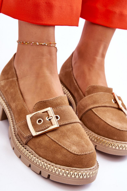 Semišové mokasíny béžové Eloisa  Semišové mokasíny béžové Eloisa