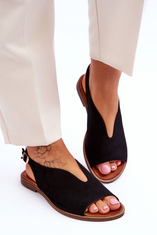 Dámské semišové sandály  Shoes 3220/X béžové Dámské semišové sandály  Shoes 3220/X béžové