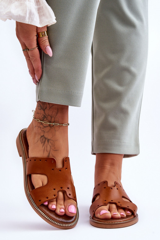 Zazoo 40326  Pantofle  hnědá