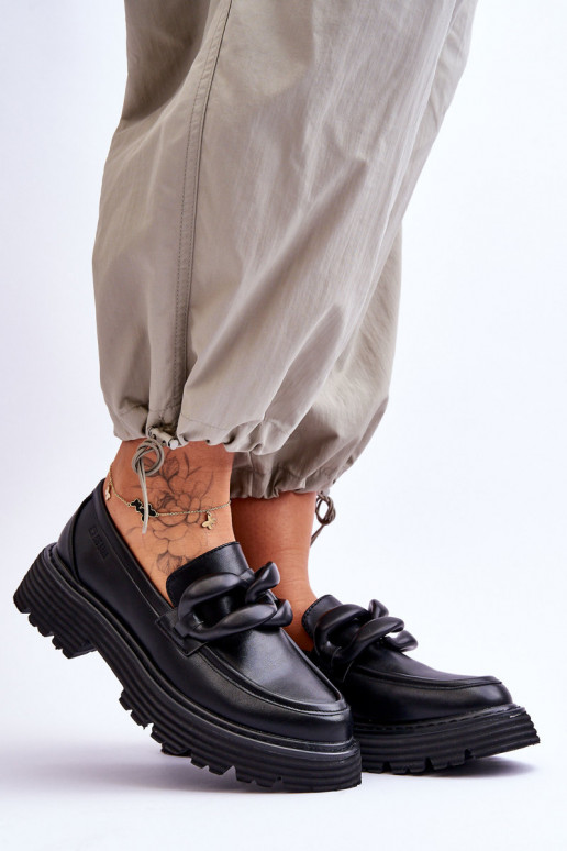 mokasíny boty Big Star LL274580 Černé  mokasíny boty Big Star LL274580 Černé