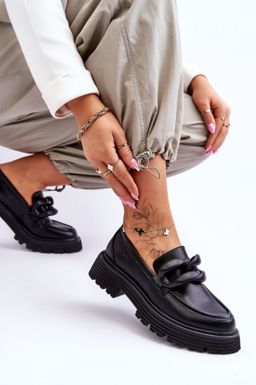 mokasíny boty Big Star LL274580 Černé  mokasíny boty Big Star LL274580 Černé