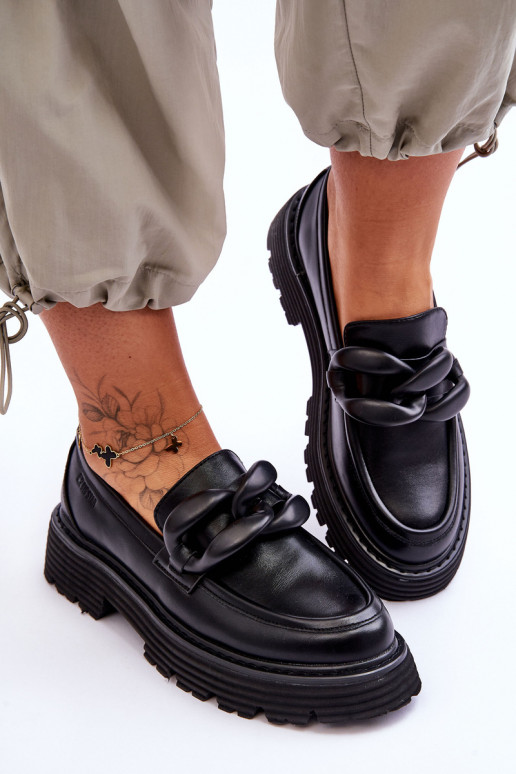 mokasíny boty Big Star LL274580 Černé  mokasíny boty Big Star LL274580 Černé