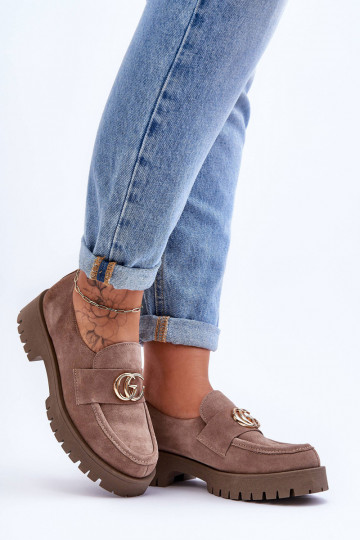  boty ze semiše s ornamenty béžové Rosefalls