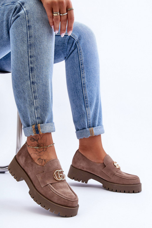  boty ze semiše s ornamenty béžové Rosefalls