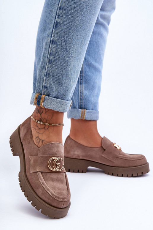  boty ze semiše s ornamenty béžové Rosefalls