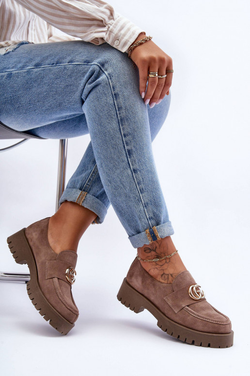  boty ze semiše s ornamenty béžové Rosefalls