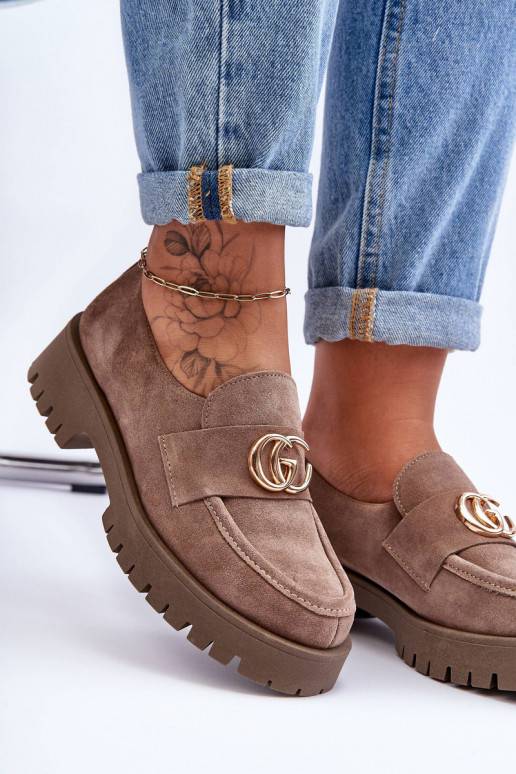  boty ze semiše s ornamenty béžové Rosefalls