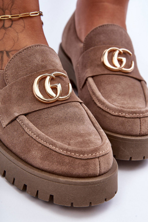  boty ze semiše s ornamenty béžové Rosefalls