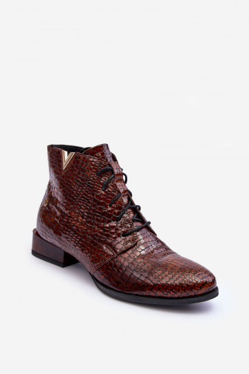 Dámské podpatky  5743C-02 hnědá 2