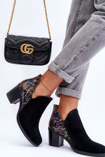 Dámské podpatky s podpatky  04492-99 Černé