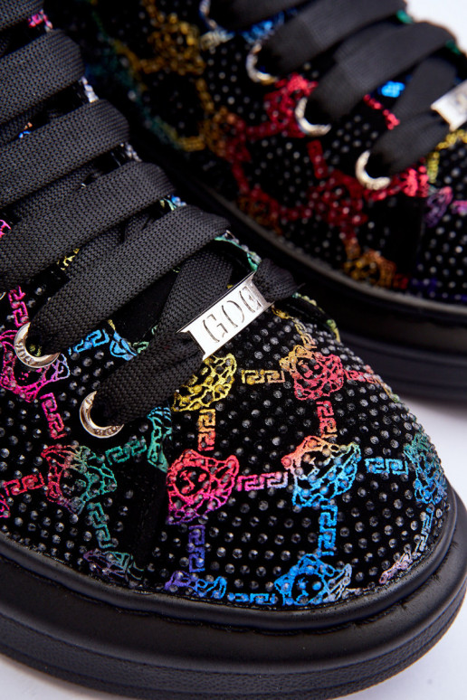 tenisky s platformou  GOE MM2N4009 Černé tenisky s platformou  GOE MM2N4009 Černé