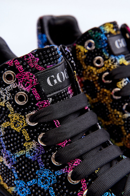 tenisky s platformou  GOE MM2N4009 Černé tenisky s platformou  GOE MM2N4009 Černé