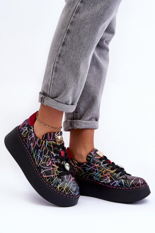 tenisky s platformou  06191-39 různé barvy  tenisky s platformou  06191-39 různé barvy