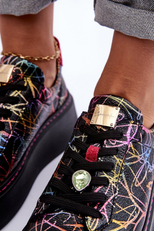 tenisky s platformou  06191-39 různé barvy  tenisky s platformou  06191-39 různé barvy