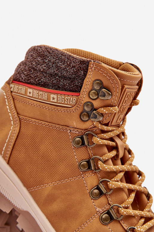 turistické boty Big Star KK174217 Camel  turistické boty Big Star KK174217 Camel
