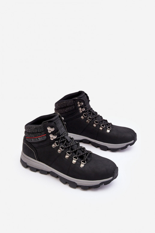 turistické boty Big Star KK174215 Černé  turistické boty Big Star KK174215 Černé