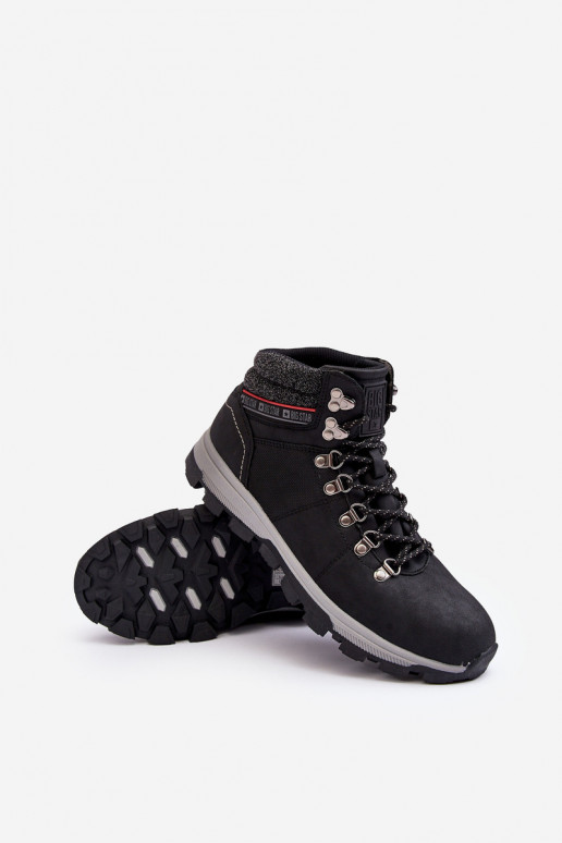 turistické boty Big Star KK174215 Černé  turistické boty Big Star KK174215 Černé
