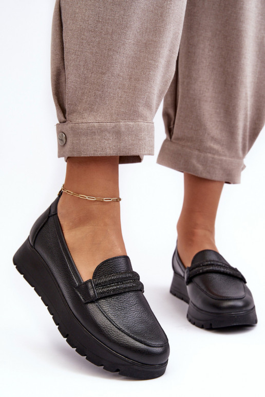  boty s platformou s ornamenty Černé Lemar Lehira