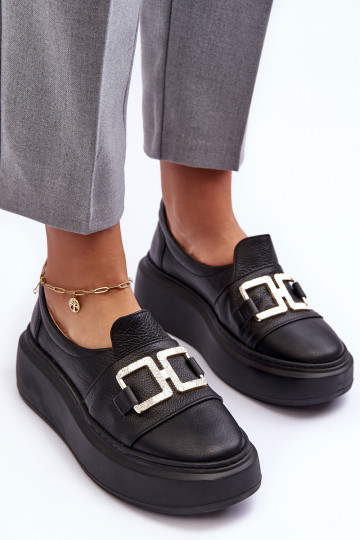  boty  s platformou Černé  3398/2