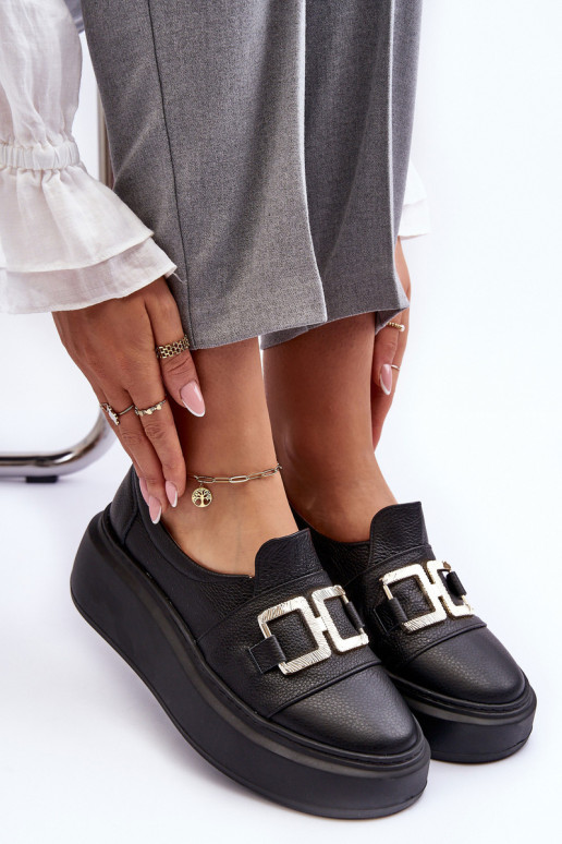  boty  s platformou Černé  3398/2