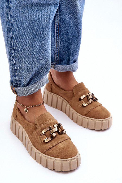 ze semiše boty  s platformou s ornamenty béžové  3398 ze semiše boty  s platformou s ornamenty béžové  3398