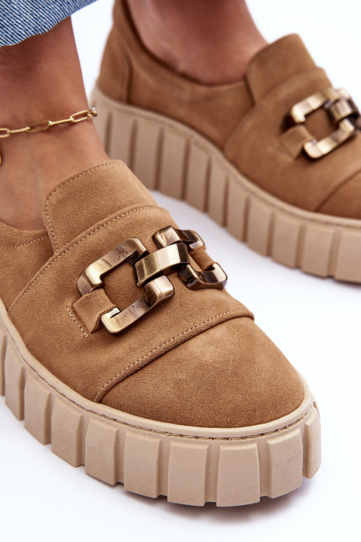 ze semiše boty  s platformou s ornamenty béžové  3398 ze semiše boty  s platformou s ornamenty béžové  3398