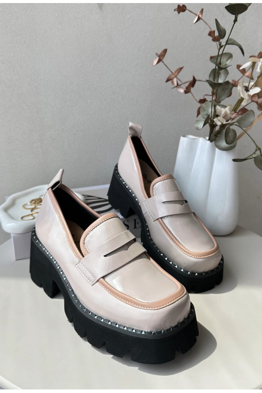 mokasíny D&A MR870-32 béžové   mokasíny D&A MR870-32 béžové