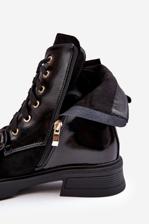   Dřeváky se zipy s pěknými detaily D&A MR870-76 Černé